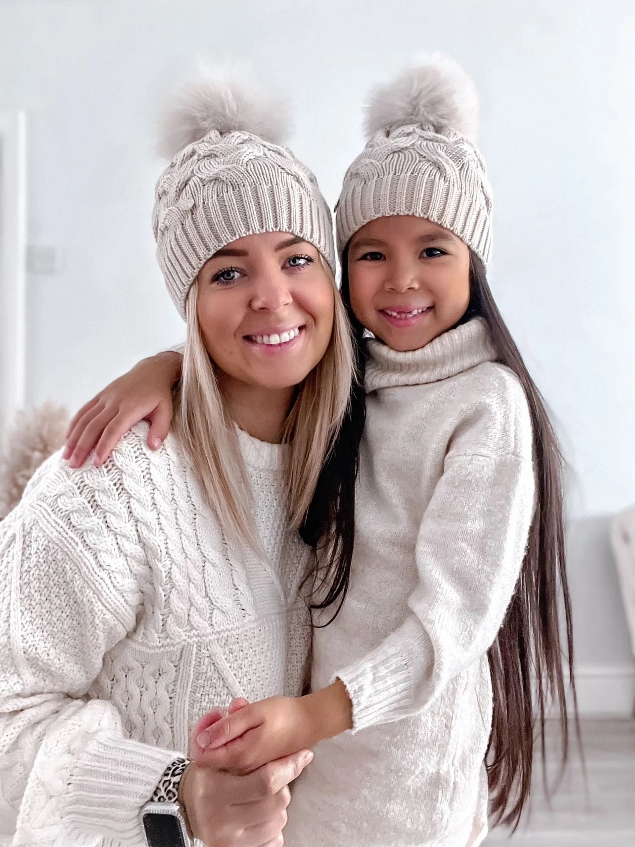 Sandstone Merino Wool Kids Beanie Hat - Image 7