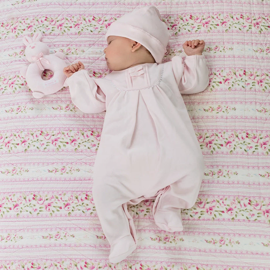Shantel Baby Girls Babygrow & Hat - Image 2