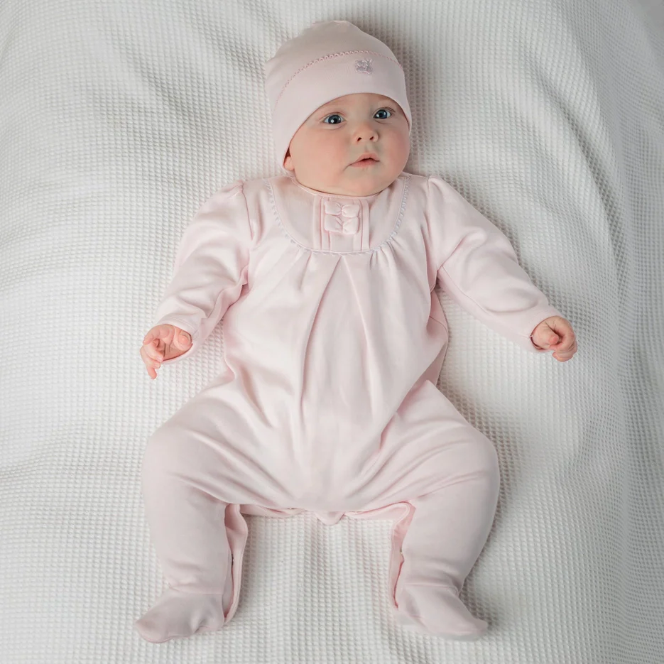 Shantel Baby Girls Babygrow & Hat - Image 5