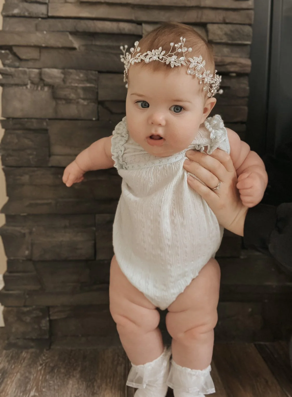 Silver Flower Hair Garland - Image 6