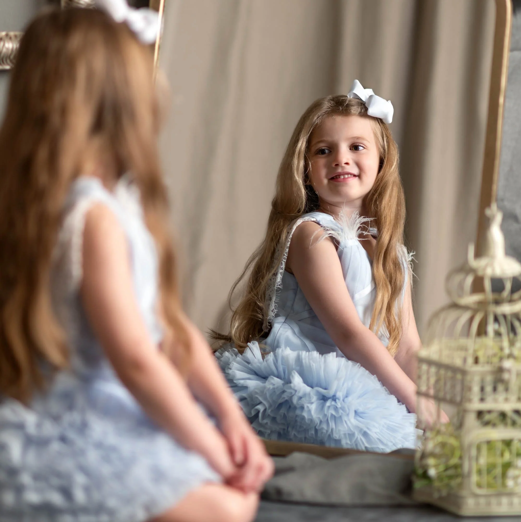 Skylar Blue Tulle Tutu Dress - Image 19