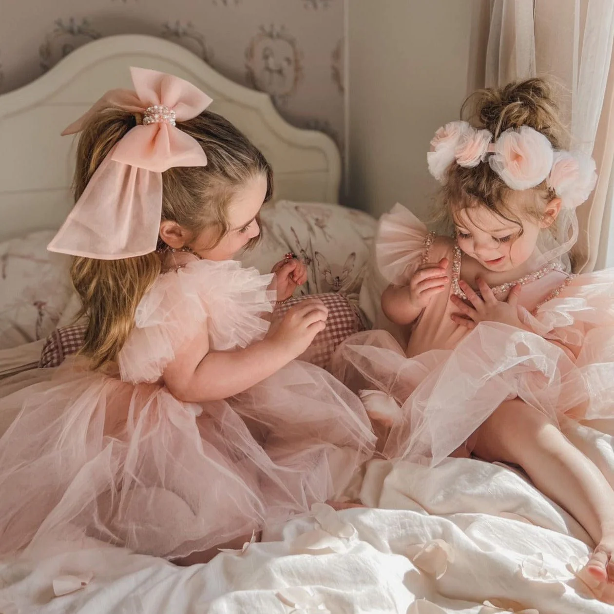 Sugar Plum Flower Hair Sash - Image 2
