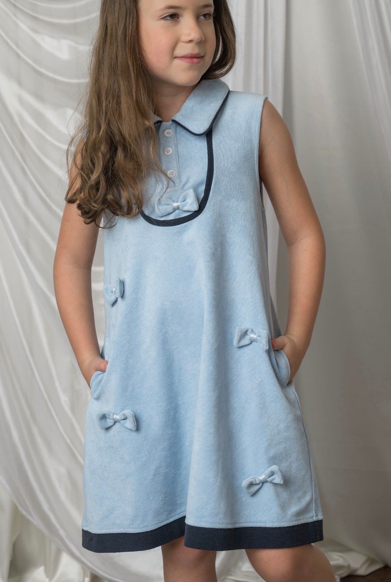 Terry Baby Blue Dress - Image 6