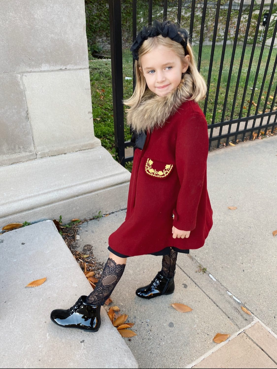 The Empress Garnet Wool Coat - Image 13