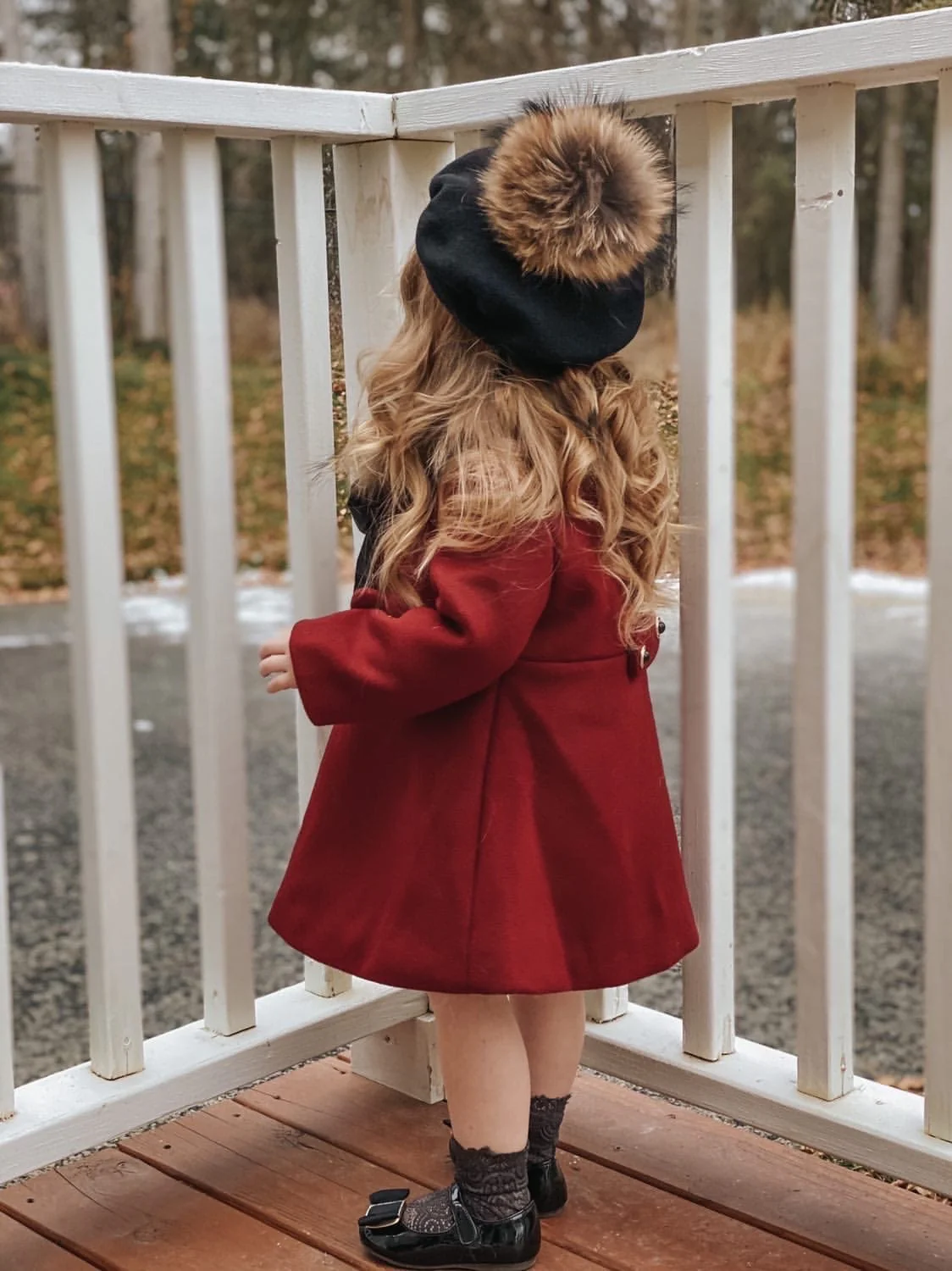 The Empress Garnet Wool Coat - Image 15
