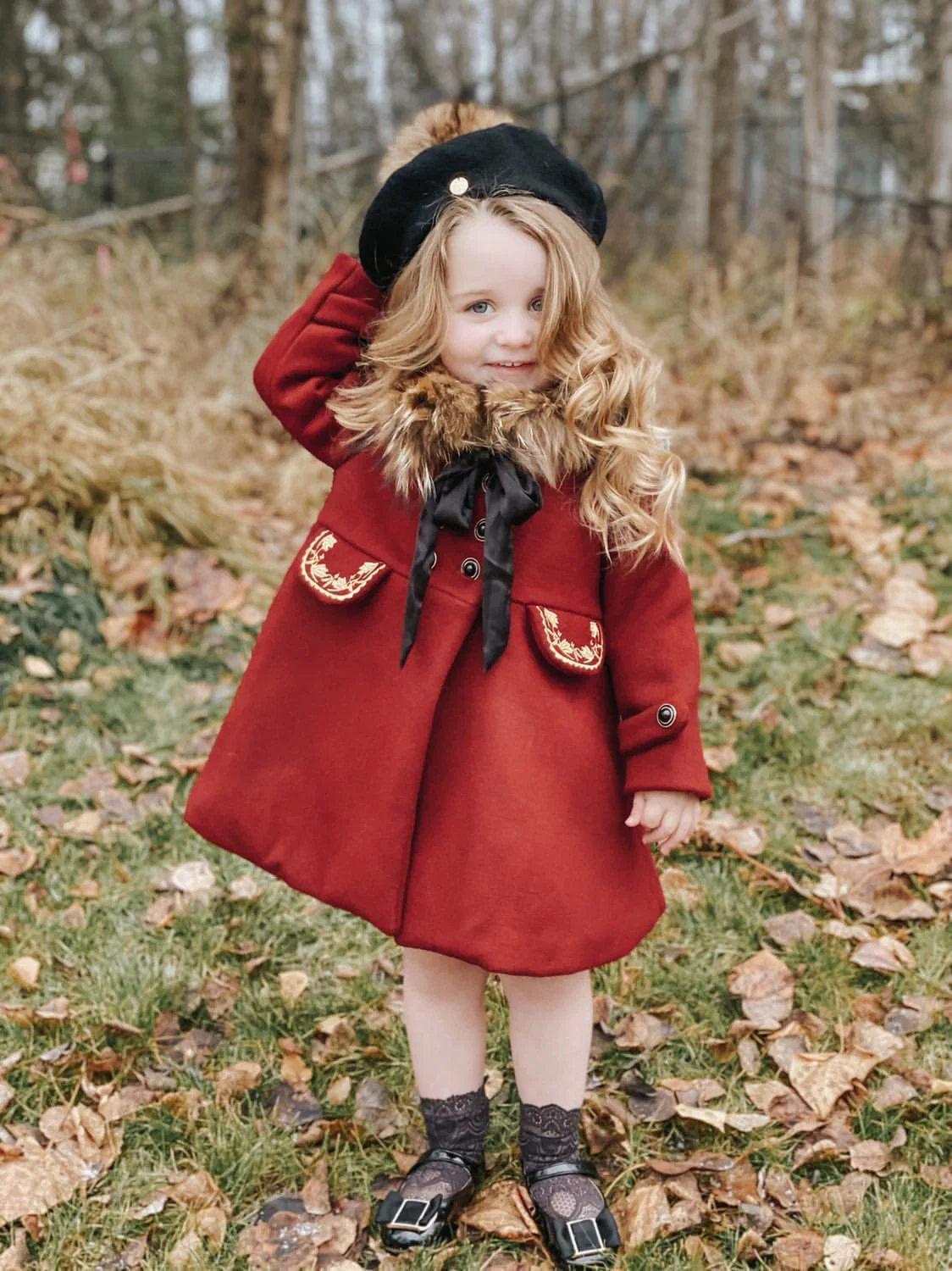 The Empress Garnet Wool Coat - Image 18
