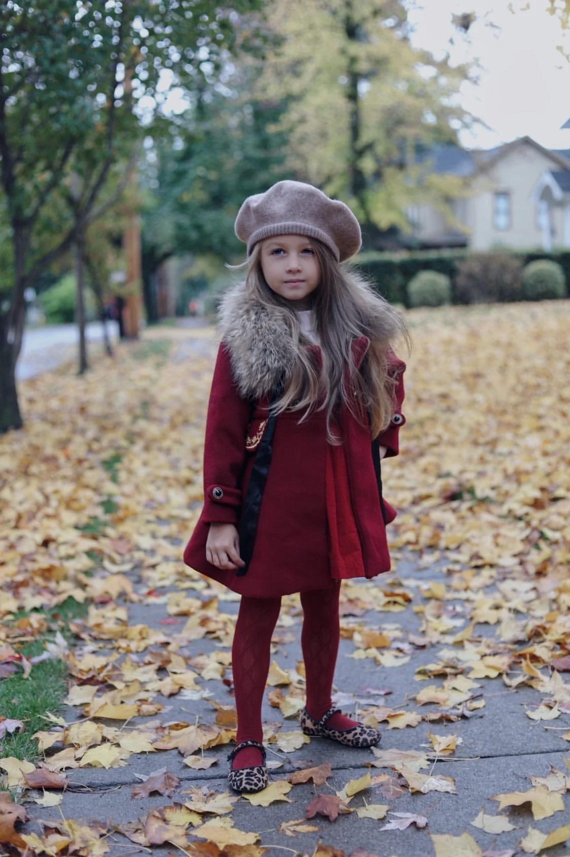 The Empress Garnet Wool Coat - Image 20