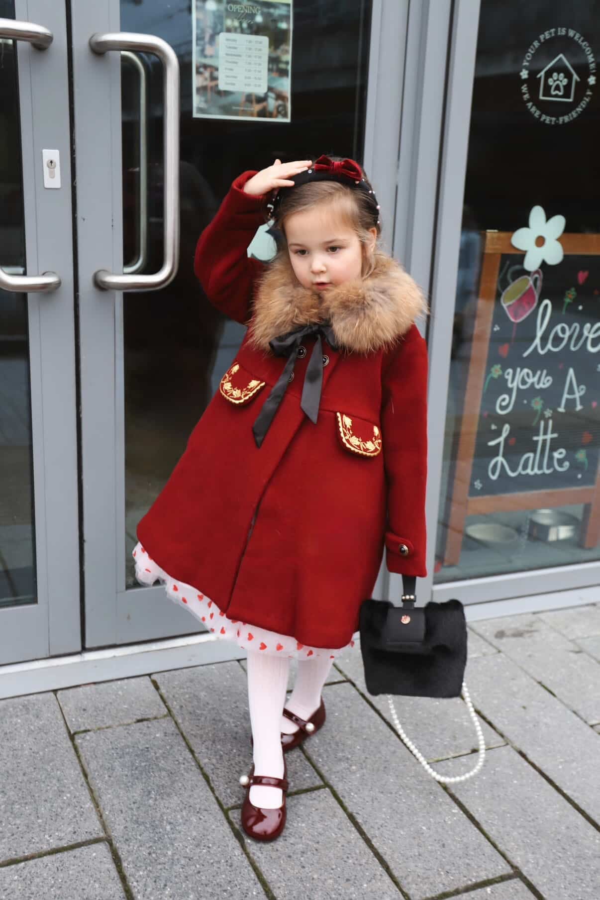 The Empress Garnet Wool Coat - Image 22