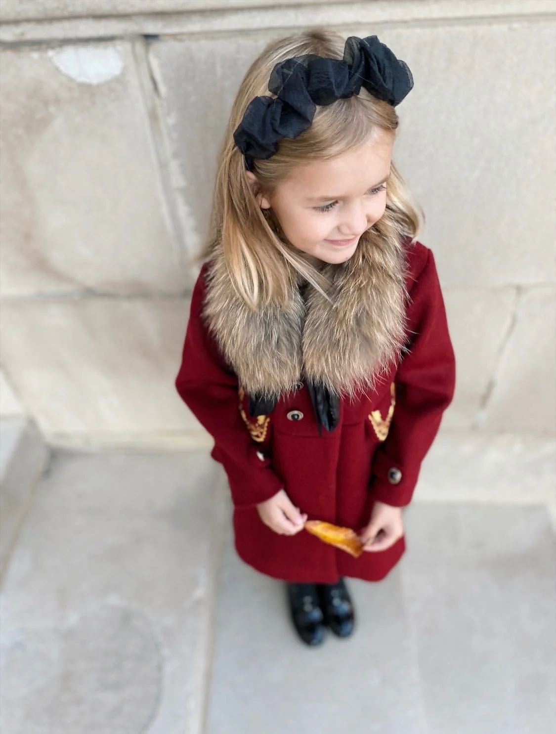 The Empress Garnet Wool Coat - Image 26