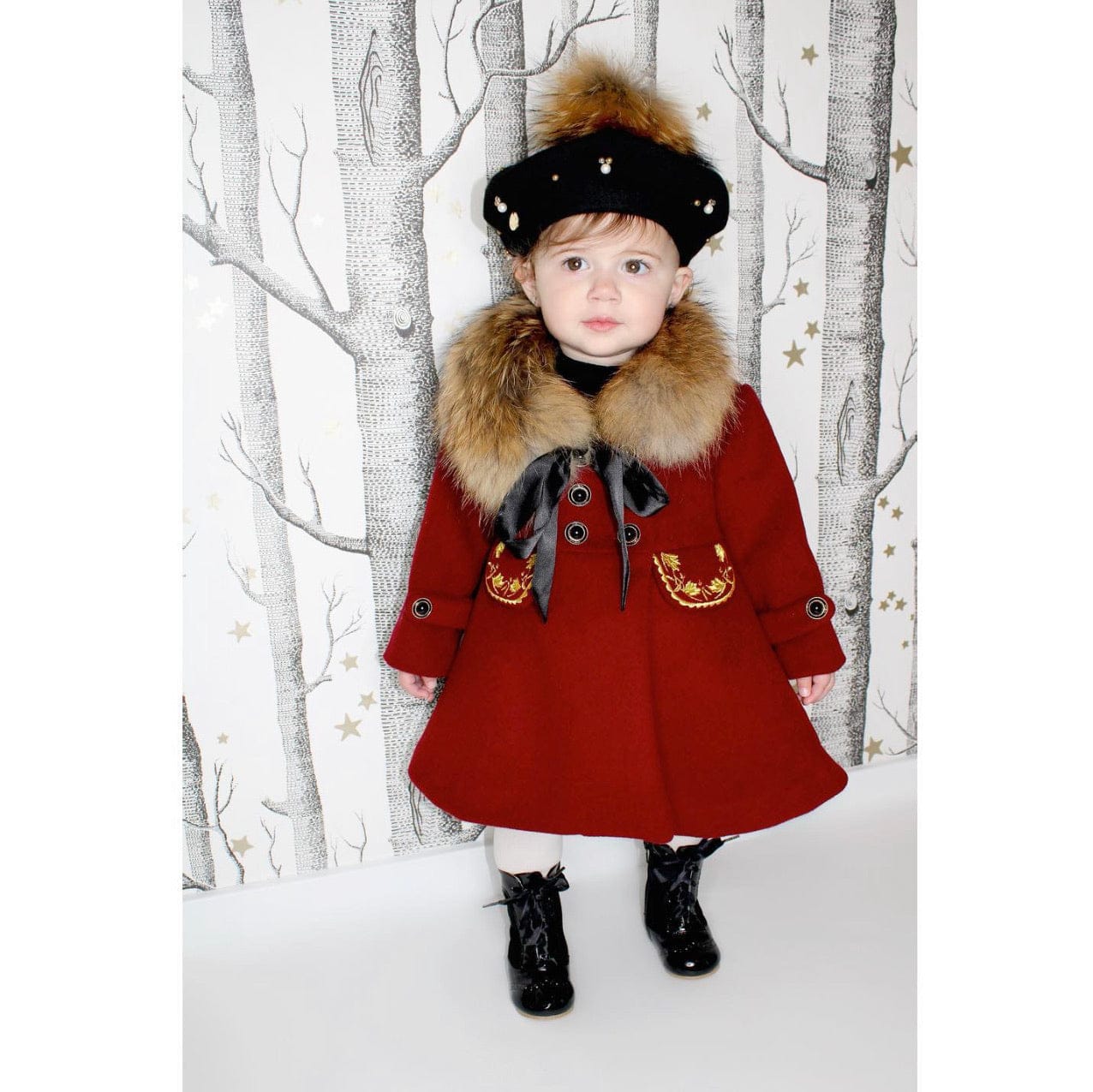 The Empress Garnet Wool Coat - Image 29