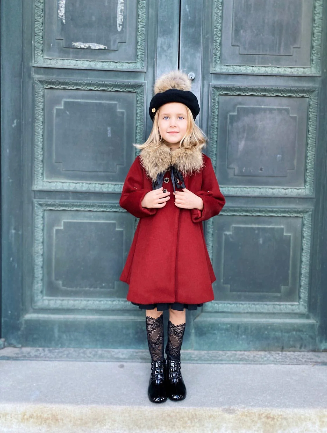 The Empress Garnet Wool Coat - Image 37