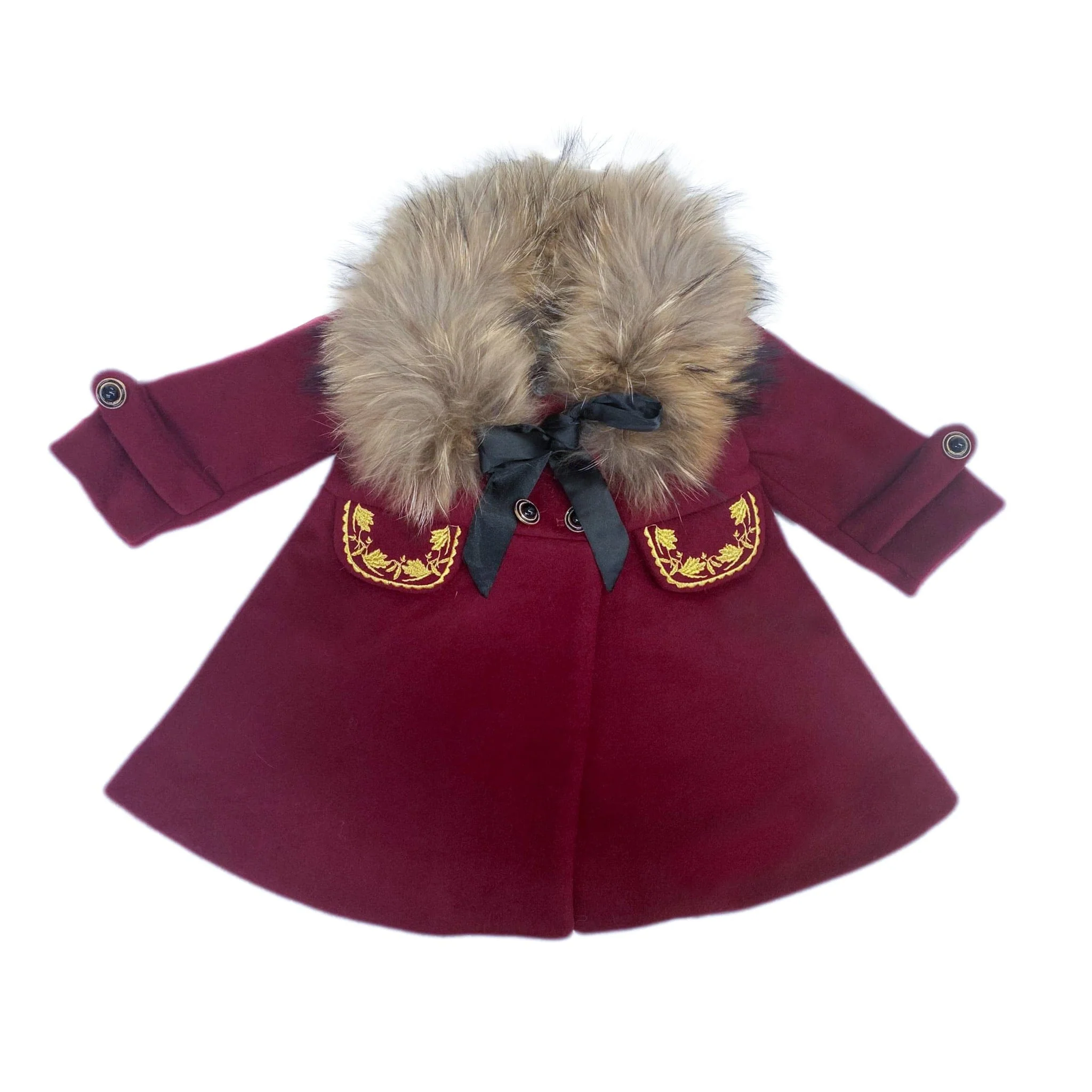 The Empress Garnet Wool Coat - Image 40