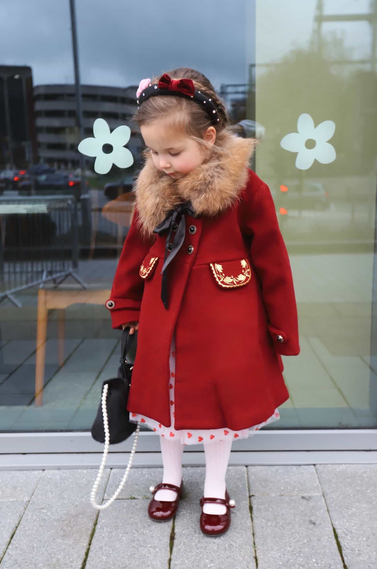 The Empress Garnet Wool Coat - Image 41