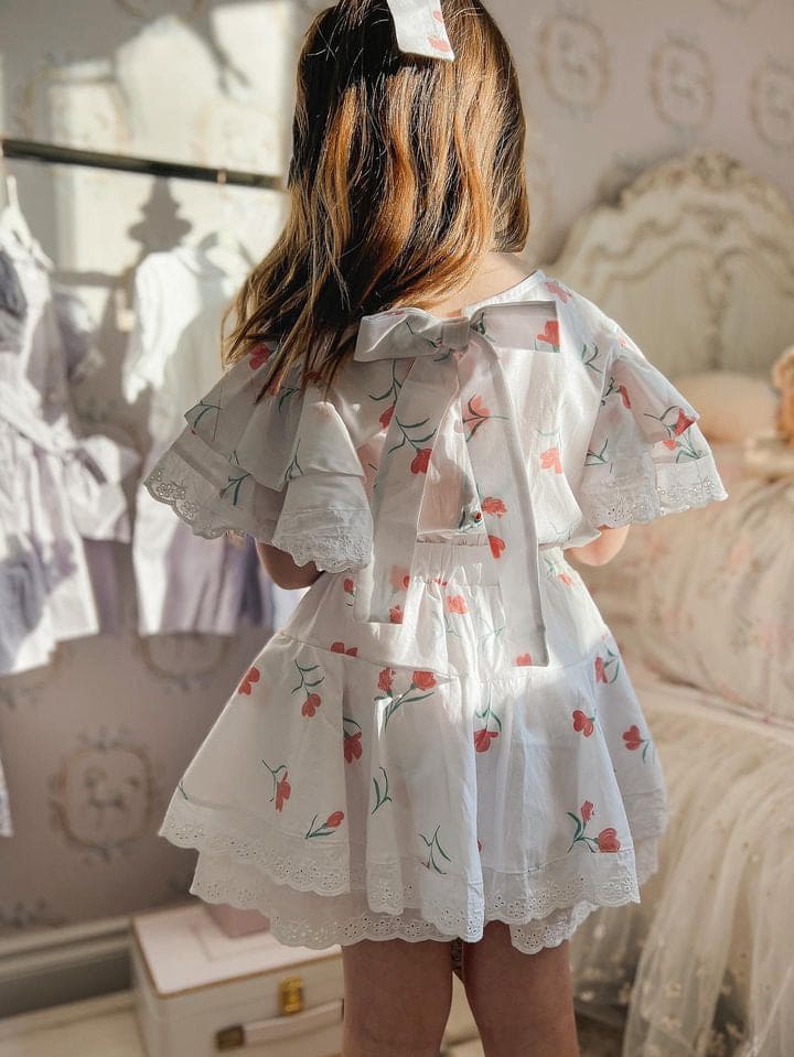 Tulip Cotton Blouse and Shorts Set - Image 12