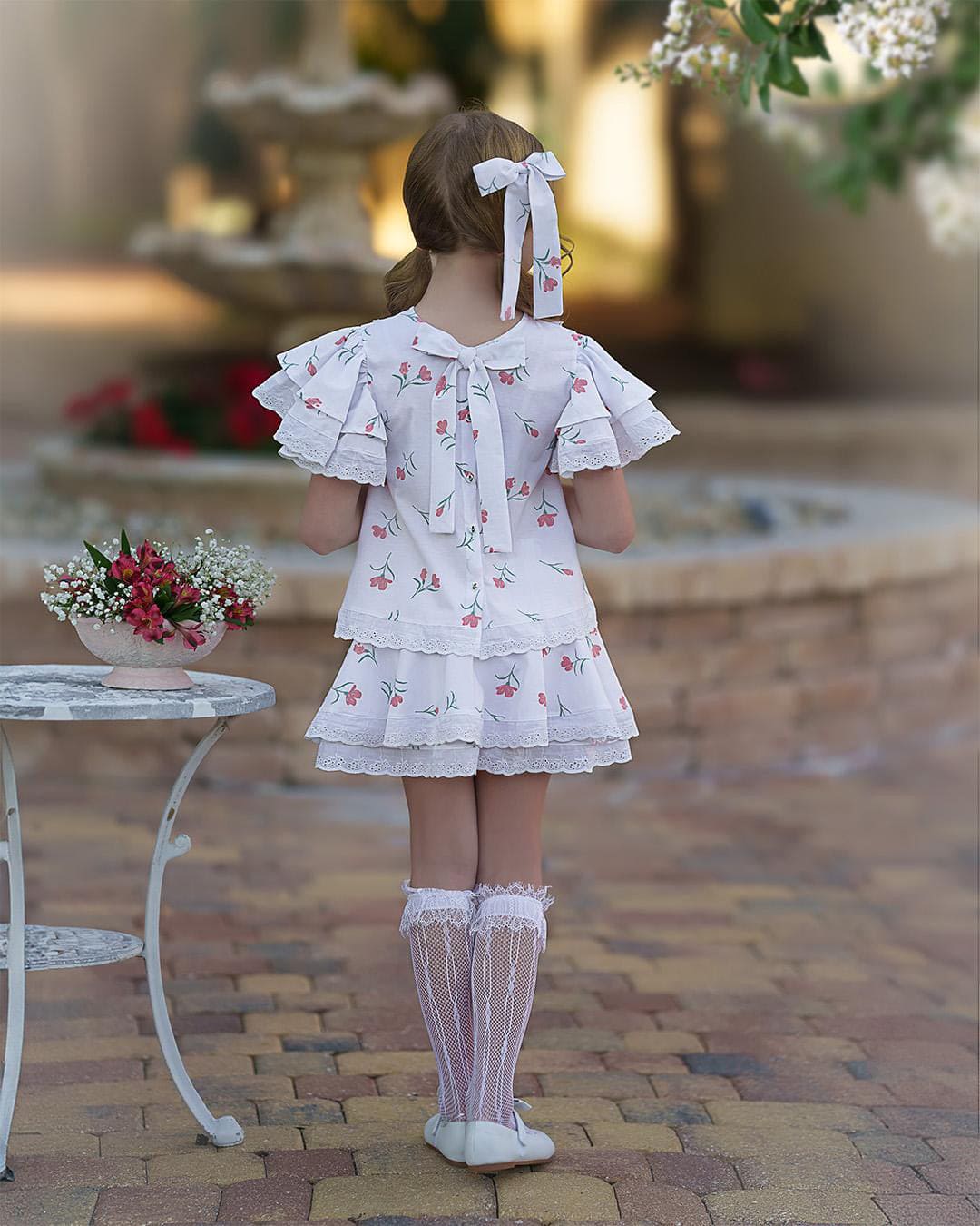 Tulip Cotton Blouse and Shorts Set - Image 5