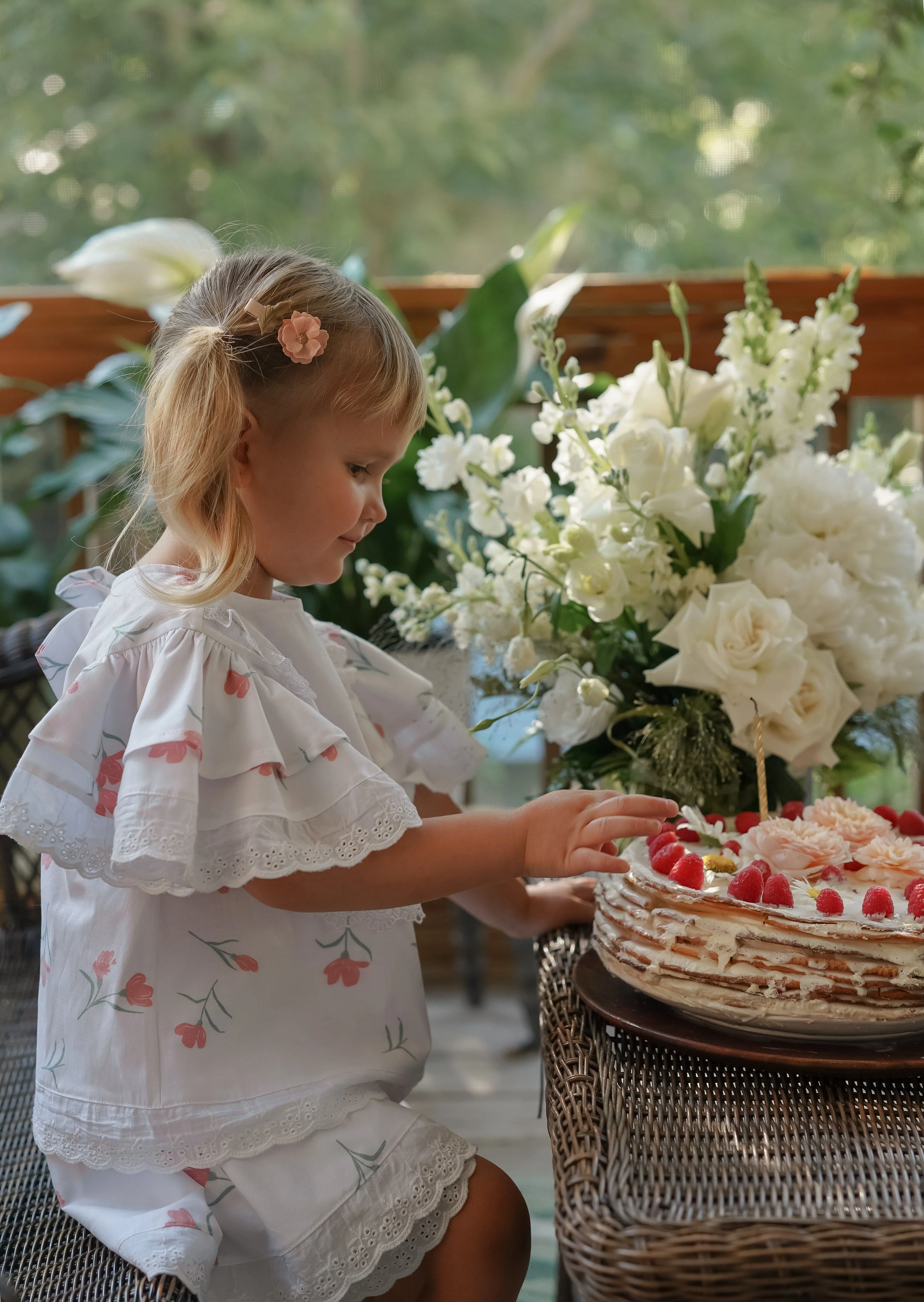 Tulip Cotton Blouse and Shorts Set - Image 7