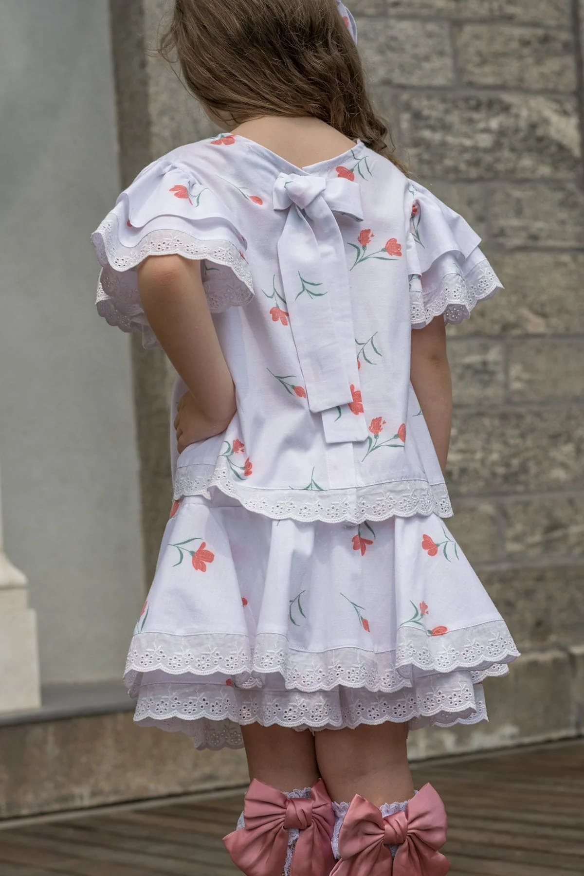 Tulip Cotton Blouse and Shorts Set - Image 8