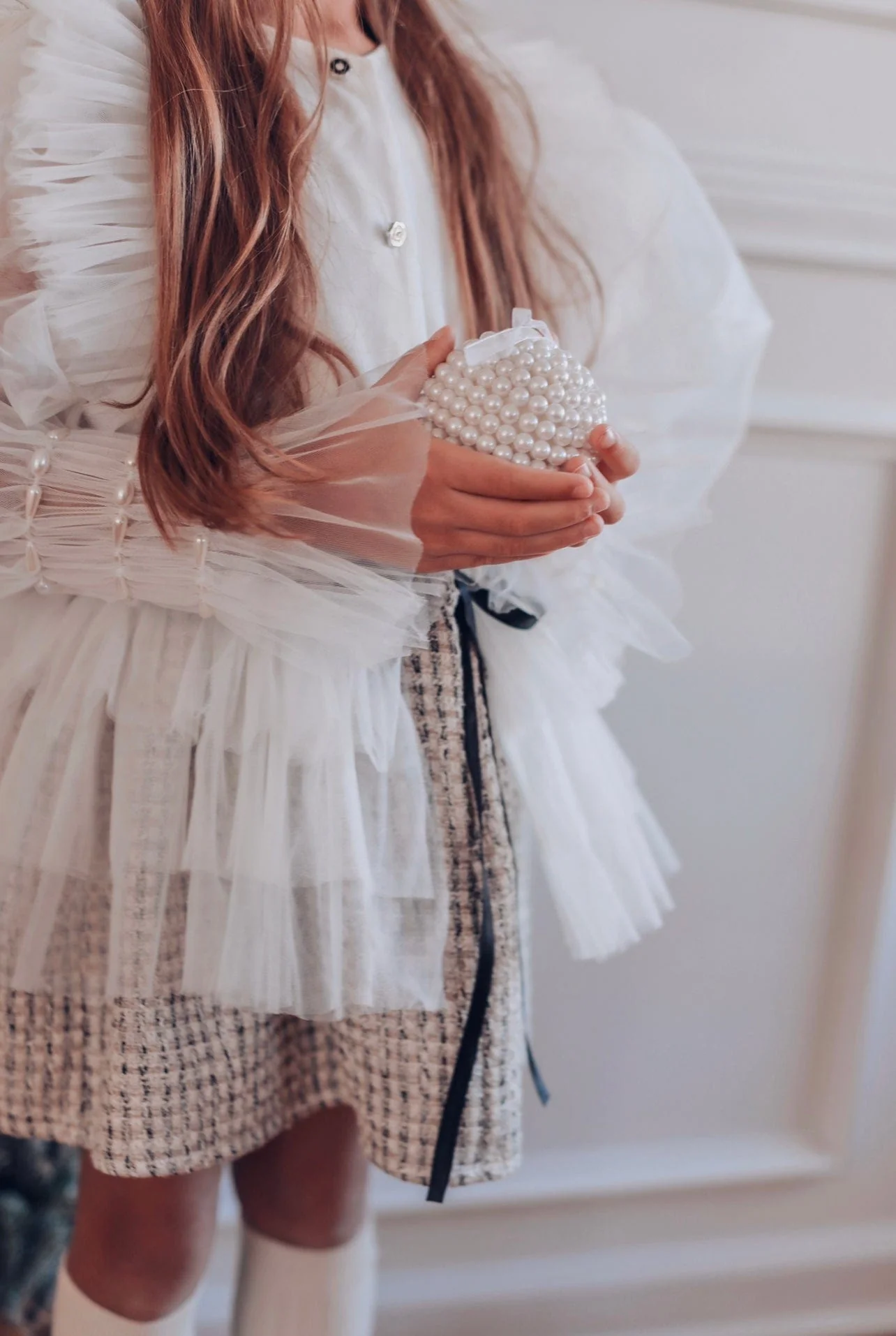 Vera Tweed Blouse and Skirt Set - Image 5
