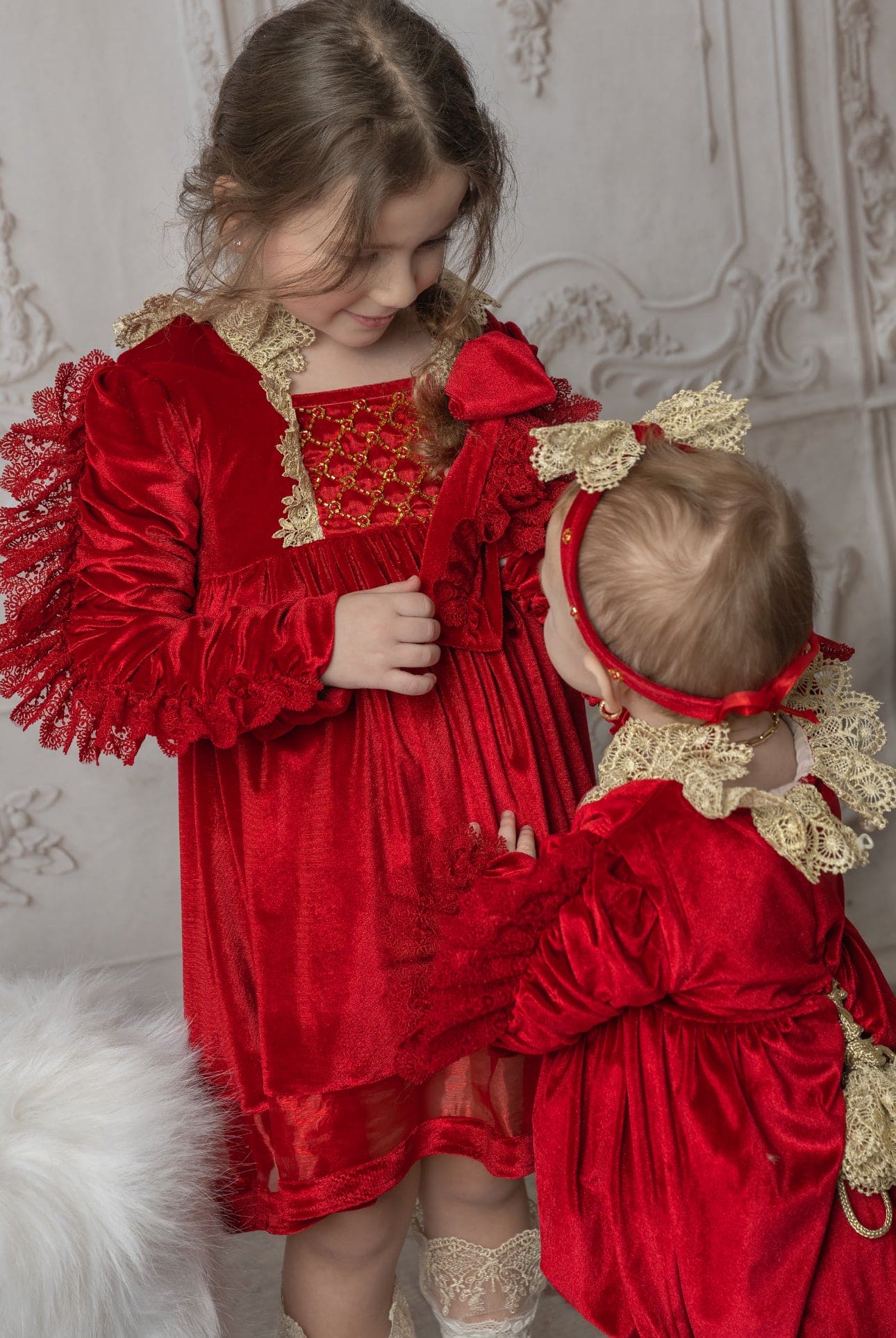 Victoria Red Velvet Romper - Image 25