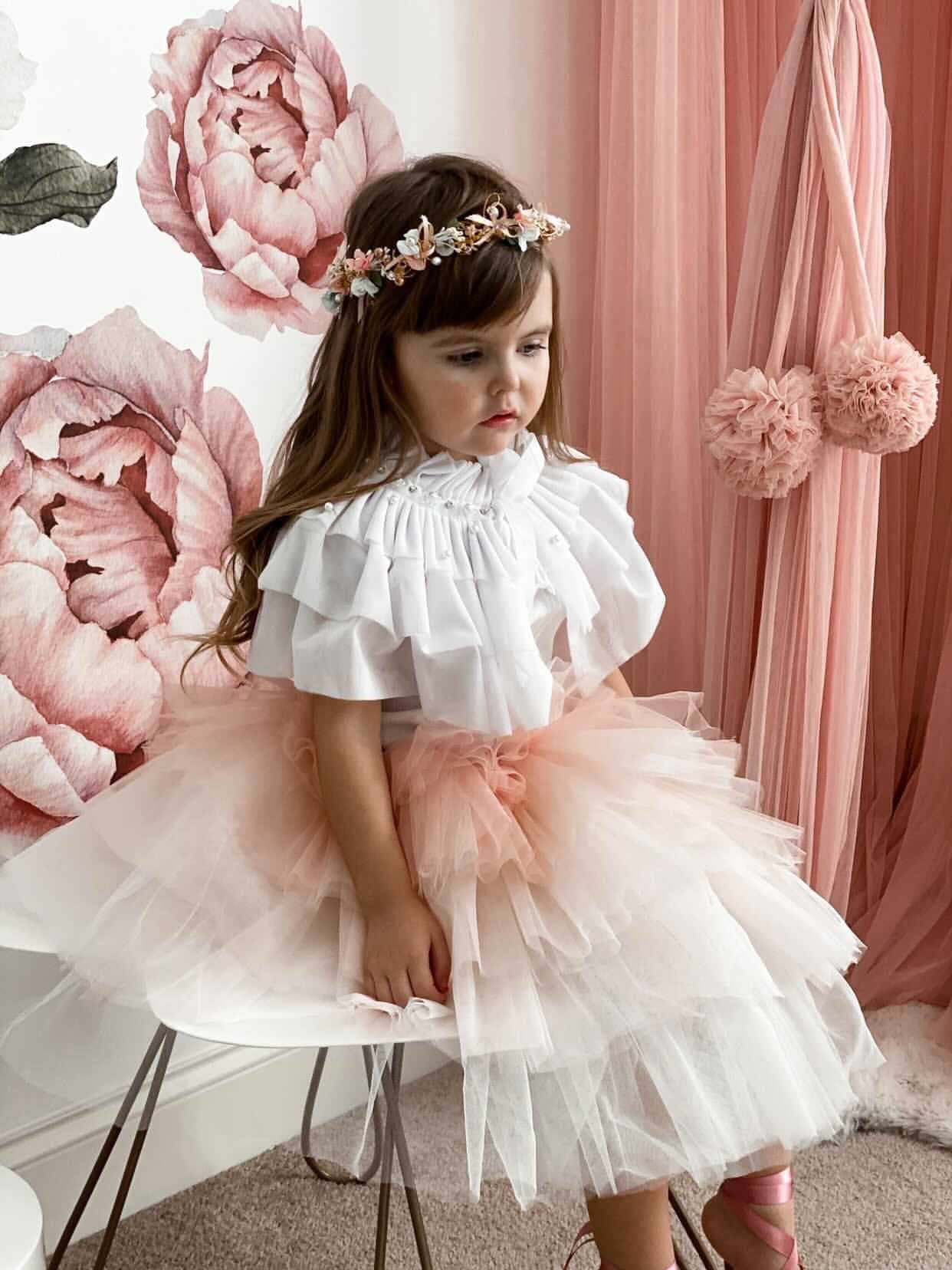 Victorian White Tulle Cape - Image 4