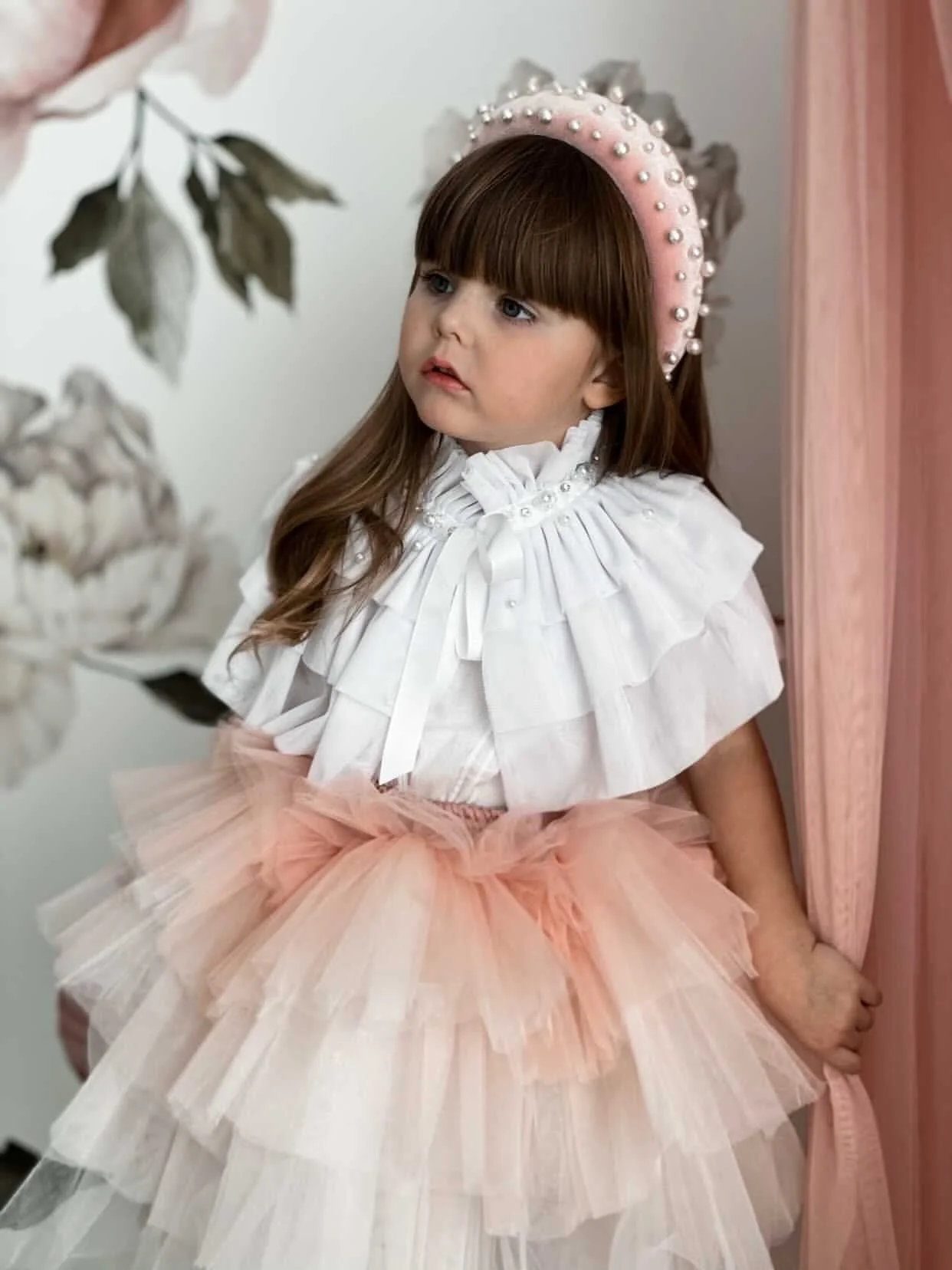 Victorian White Tulle Cape - Image 6