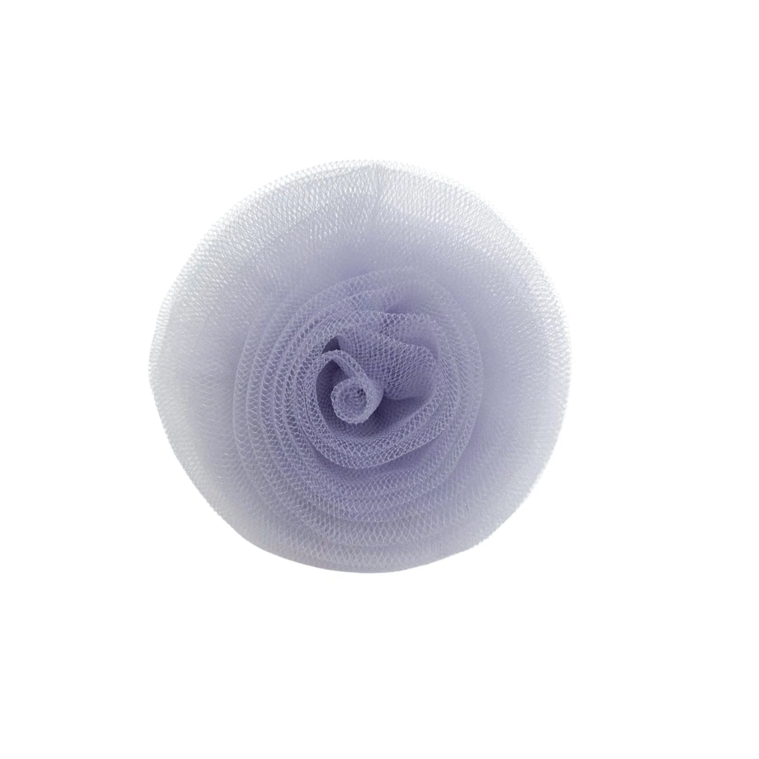 Violet Tulle Flower Hair Clip