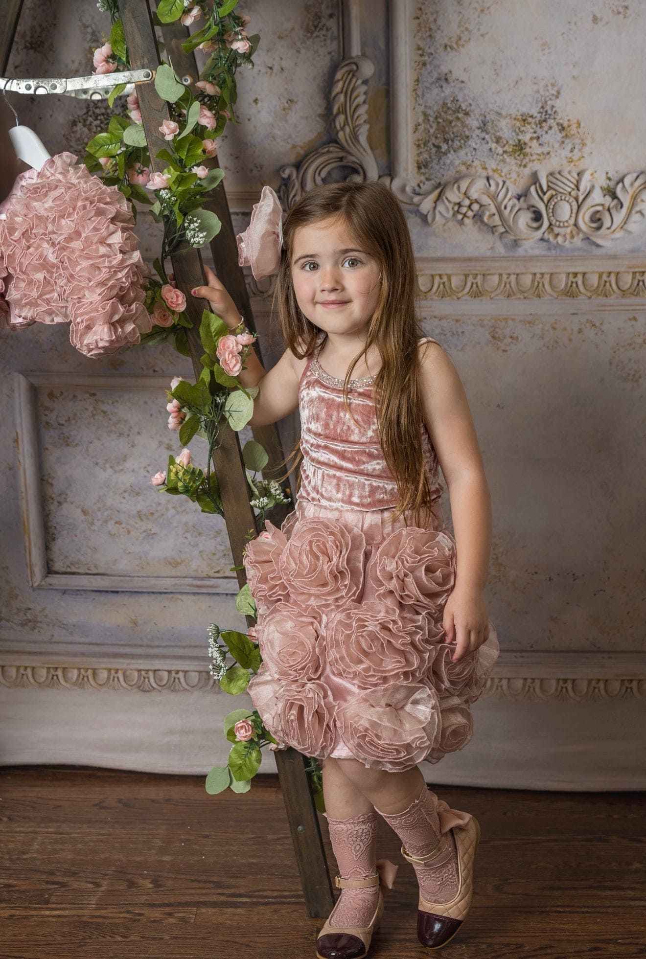 Vivian Dusty Pink Velour Tank Top - Image 6