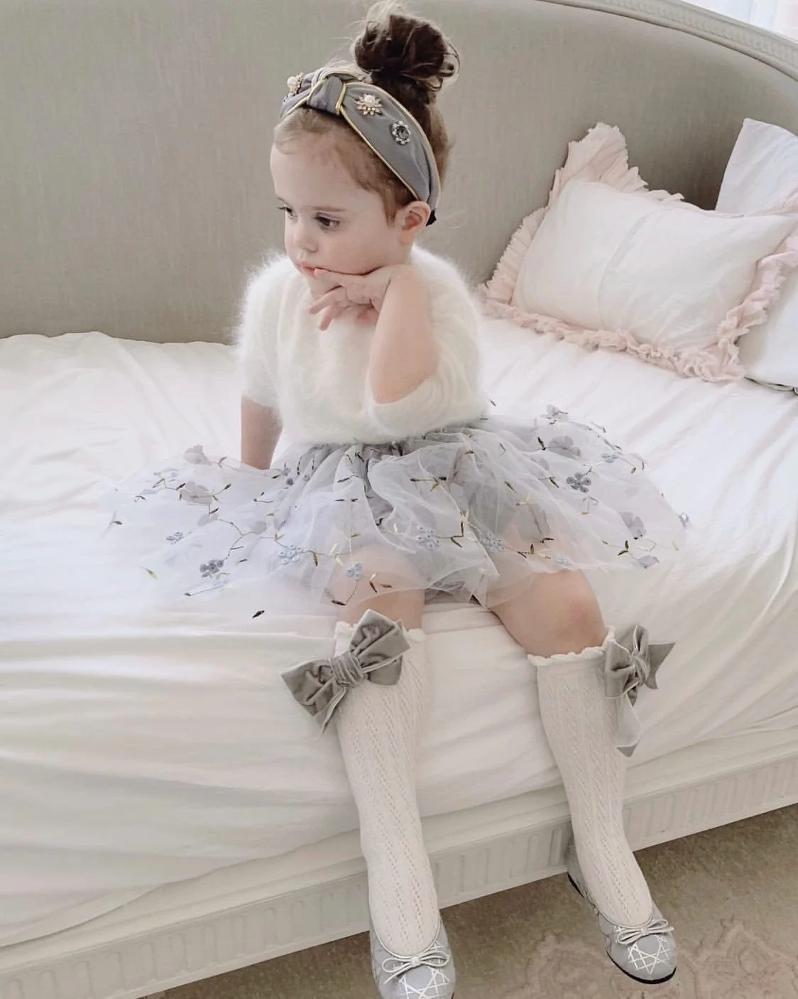 White Knee High Socks - Image 20