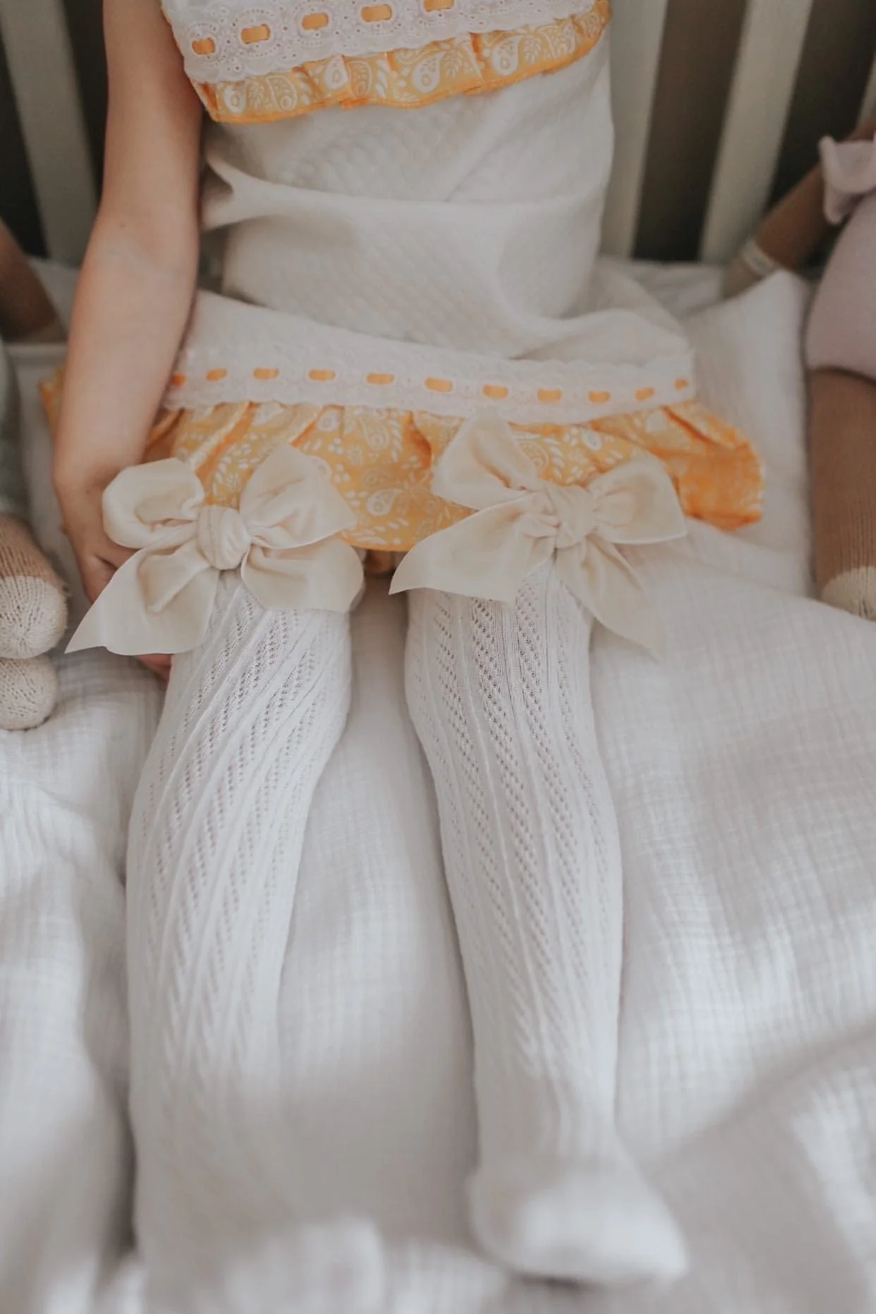 White Knee High Socks - Image 4