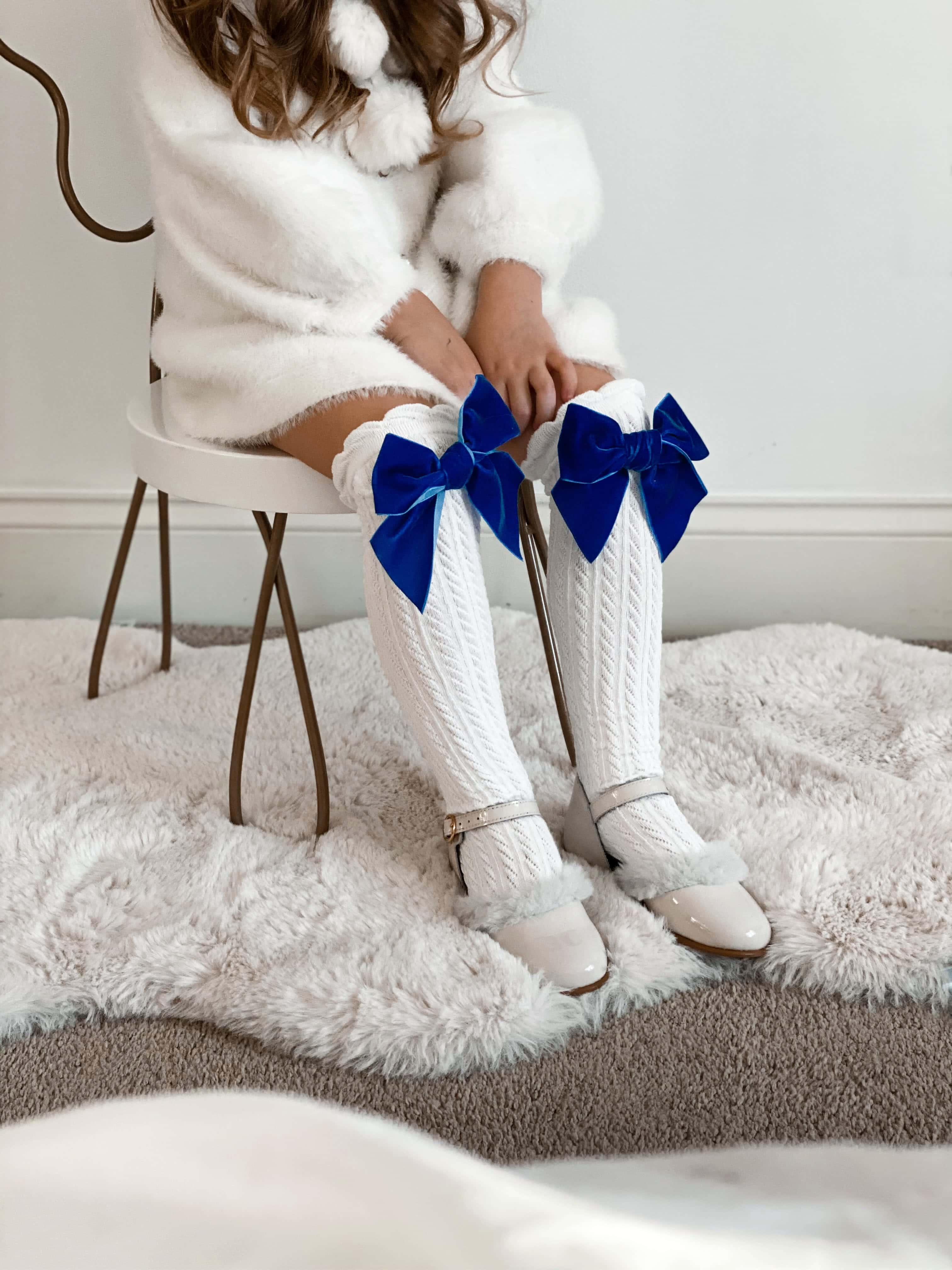 White Knee High Socks - Image 5