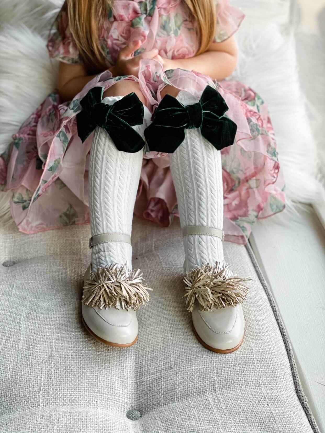 White Knee High Socks - Image 6