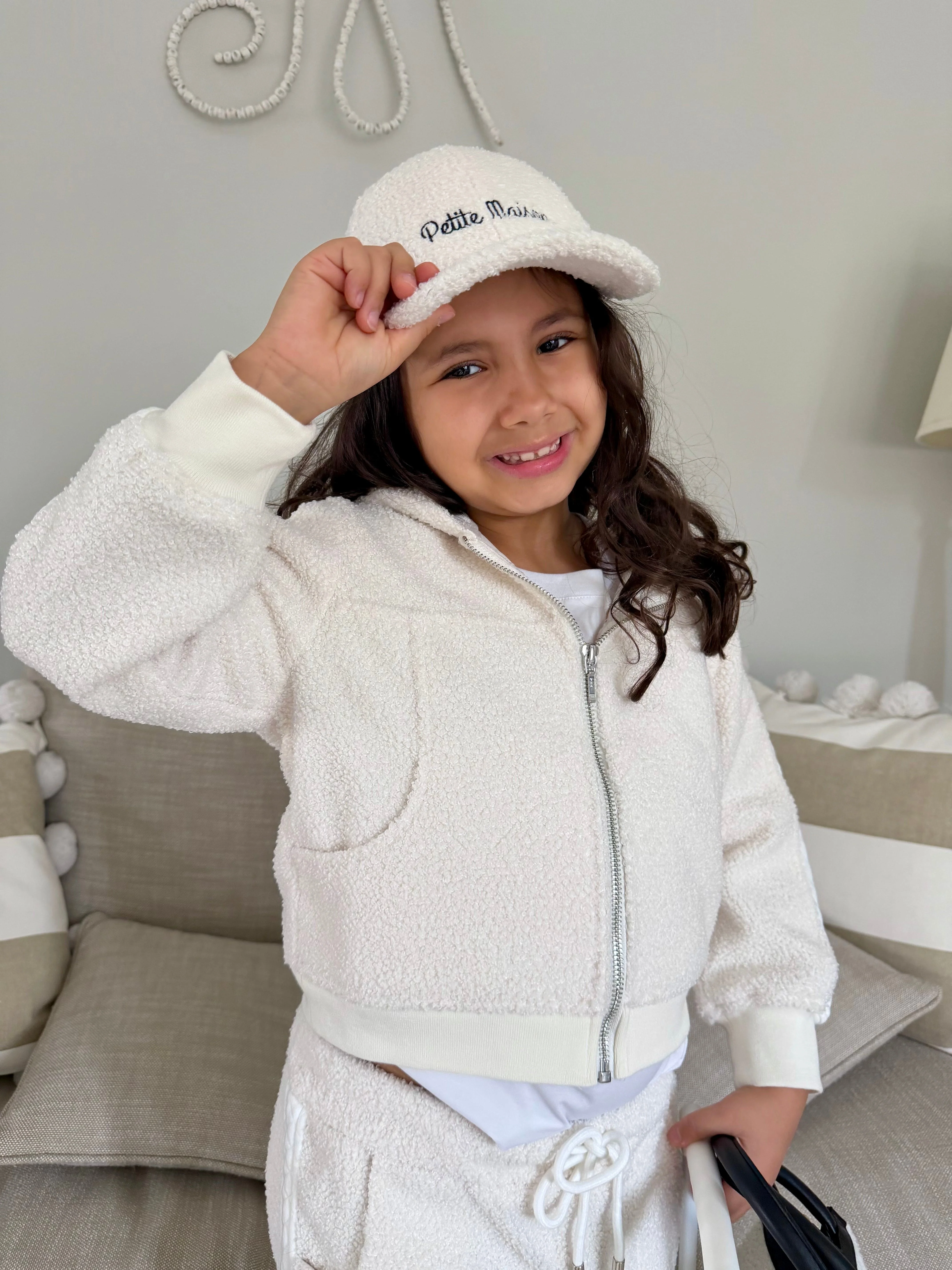 White Teddy Petite Maison Logo Cap - Image 6