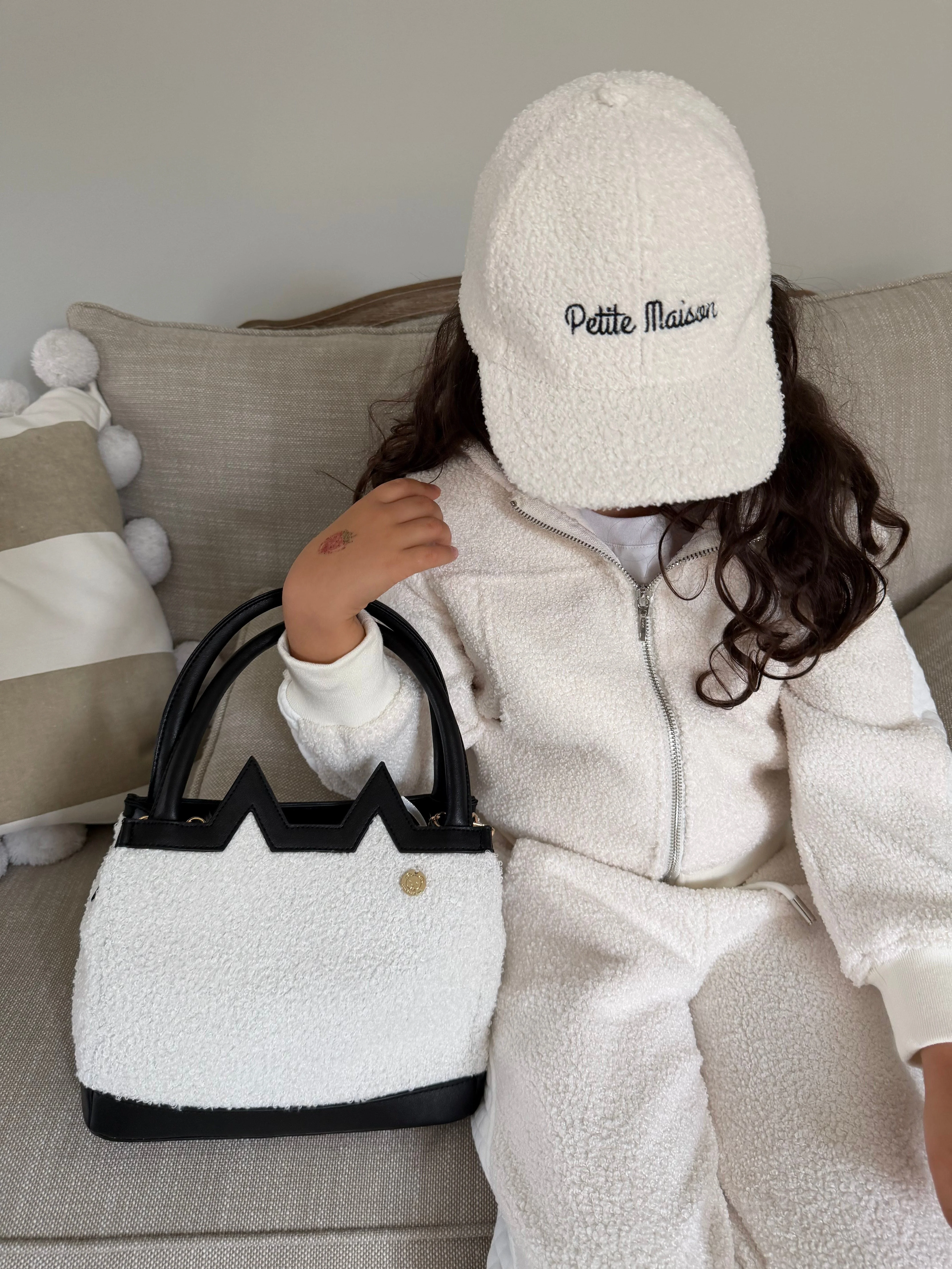 White Teddy Petite Maison Logo Cap - Image 8