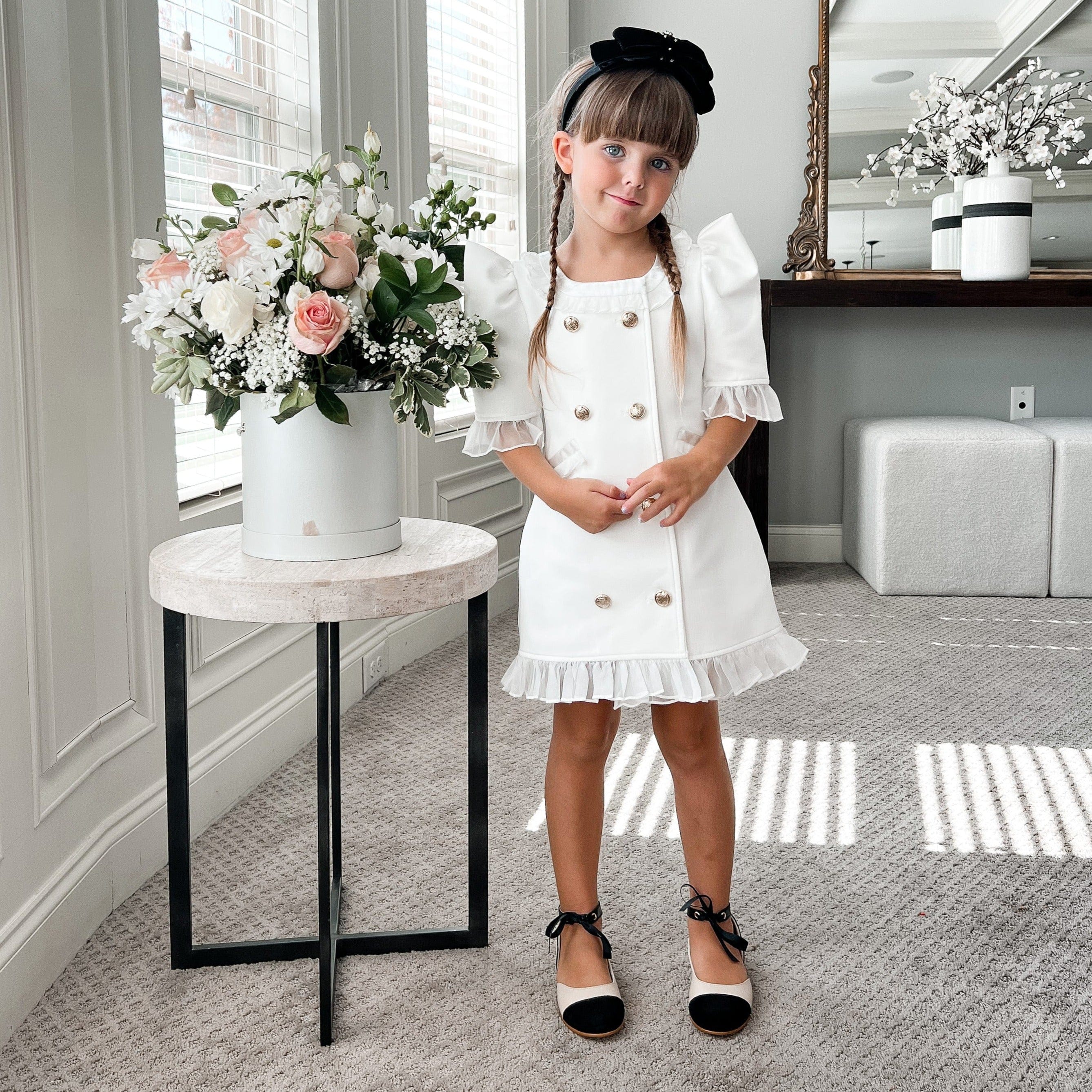 White Tuxedo Dress - Image 2