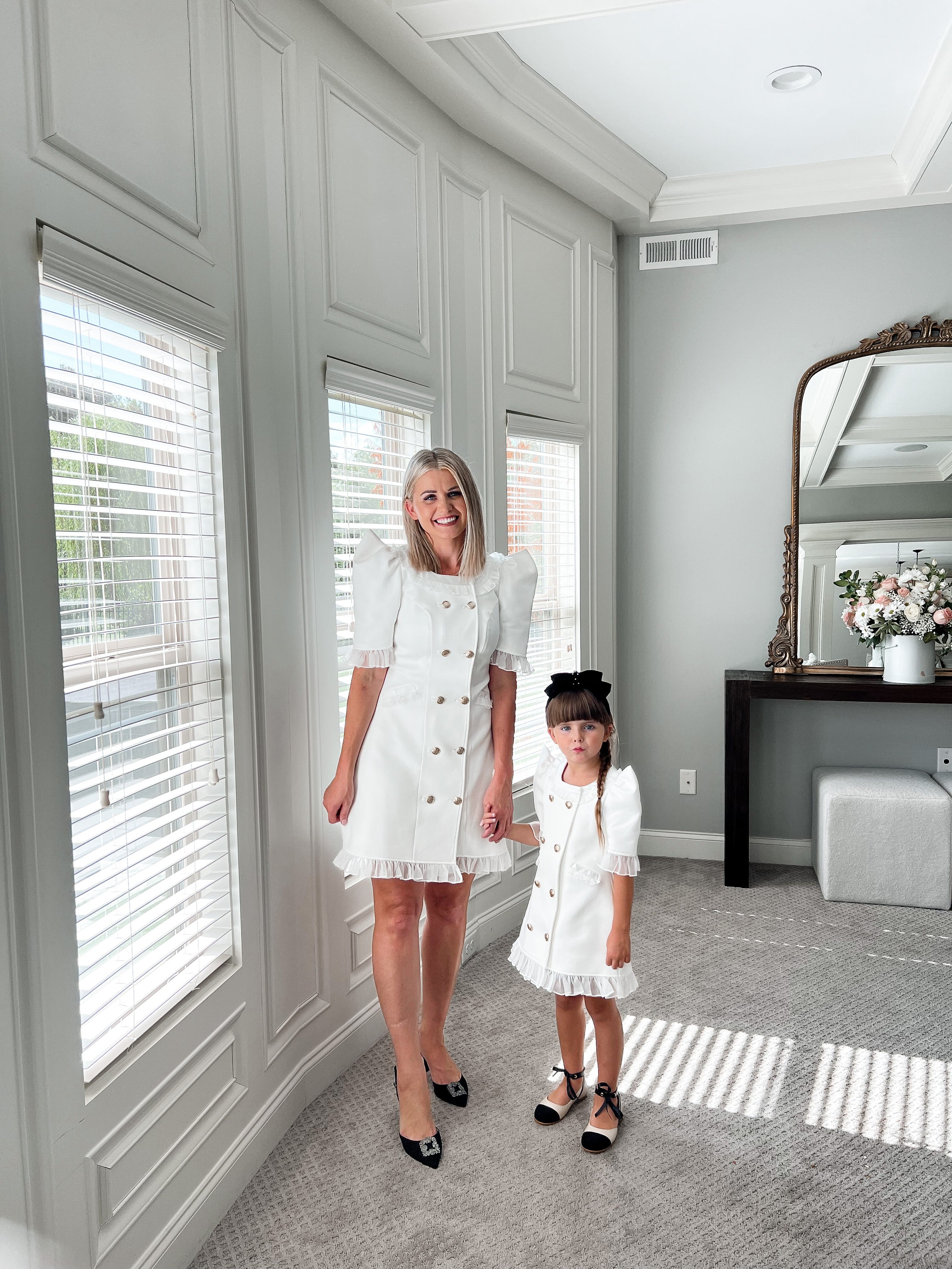 White Tuxedo Dress - Image 6