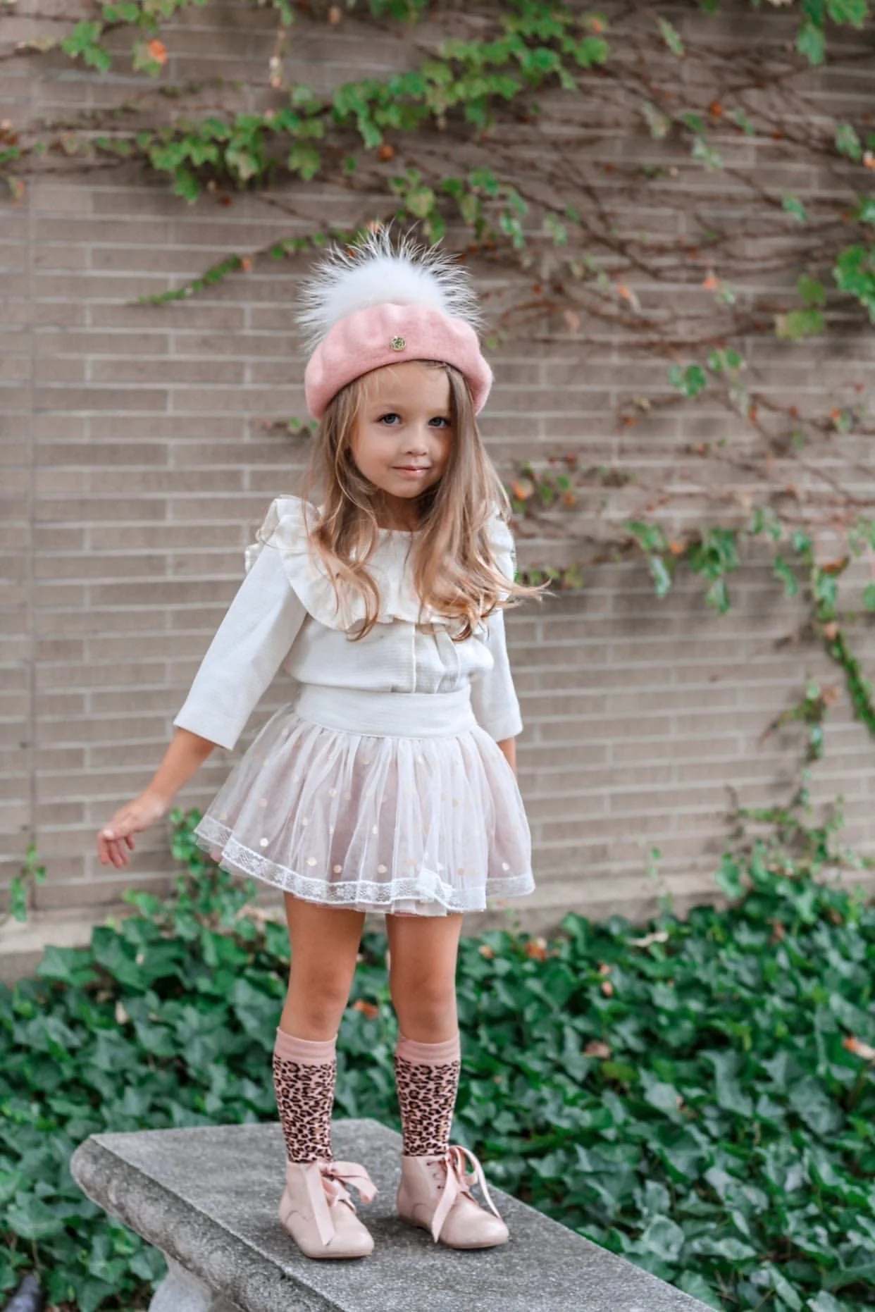 Wool Beret with Pom Pom - Image 11