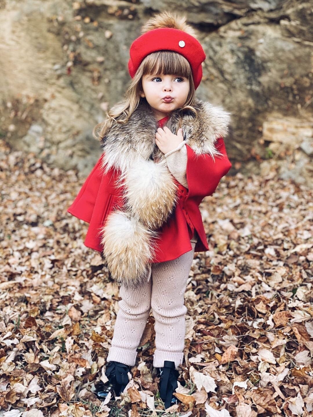 Wool Beret with Pom Pom - Image 12