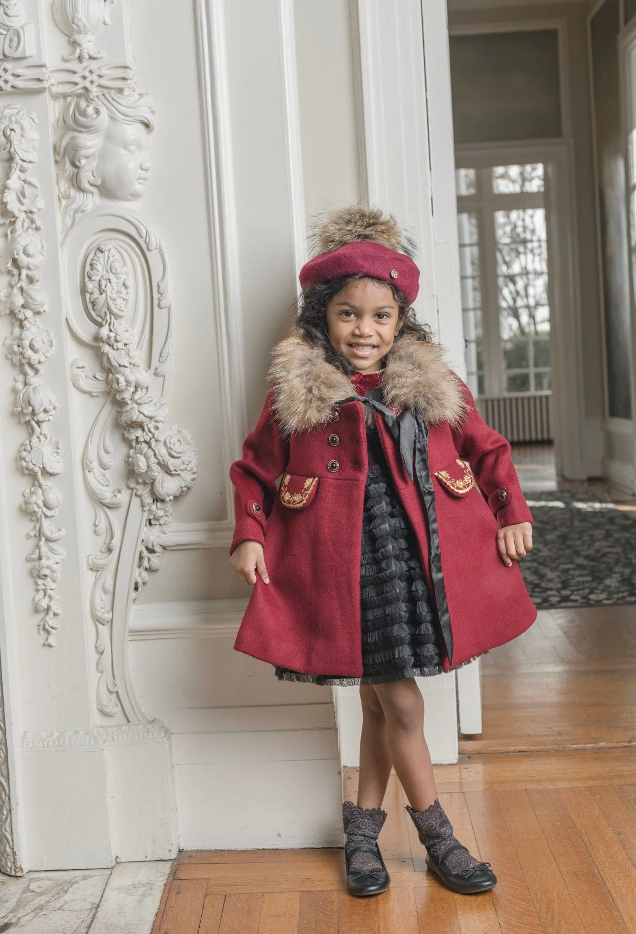 Wool Beret with Pom Pom - Image 14