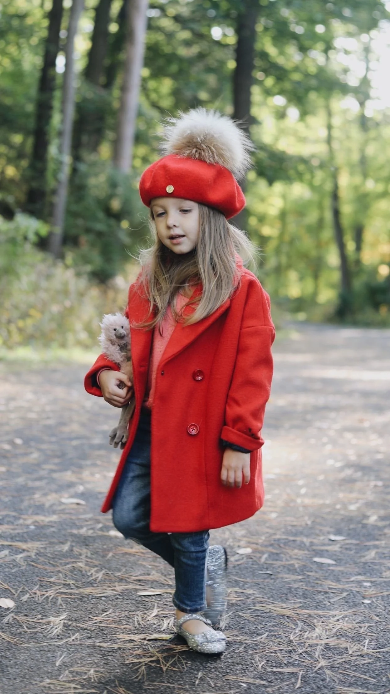 Wool Beret with Pom Pom - Image 15