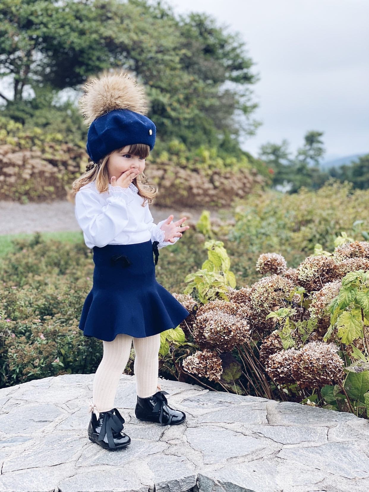 Wool Beret with Pom Pom - Image 16