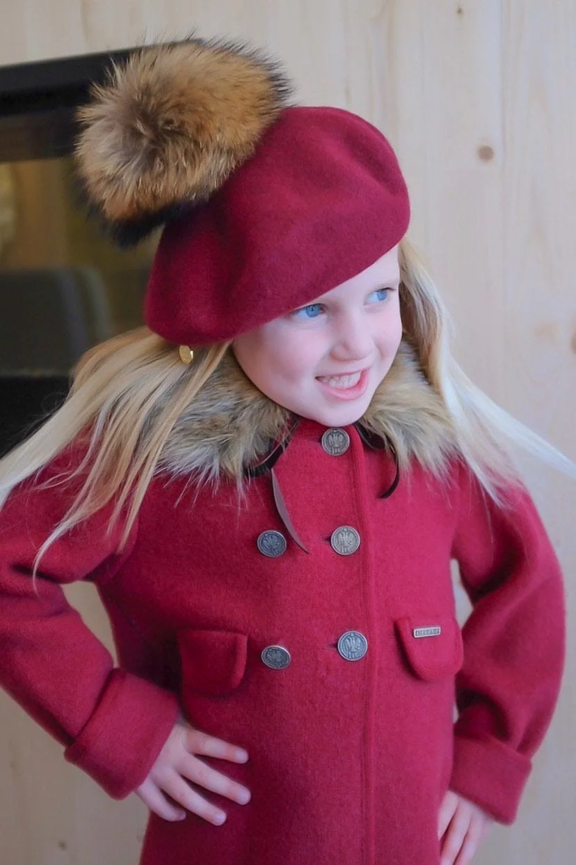 Wool Beret with Pom Pom - Image 22