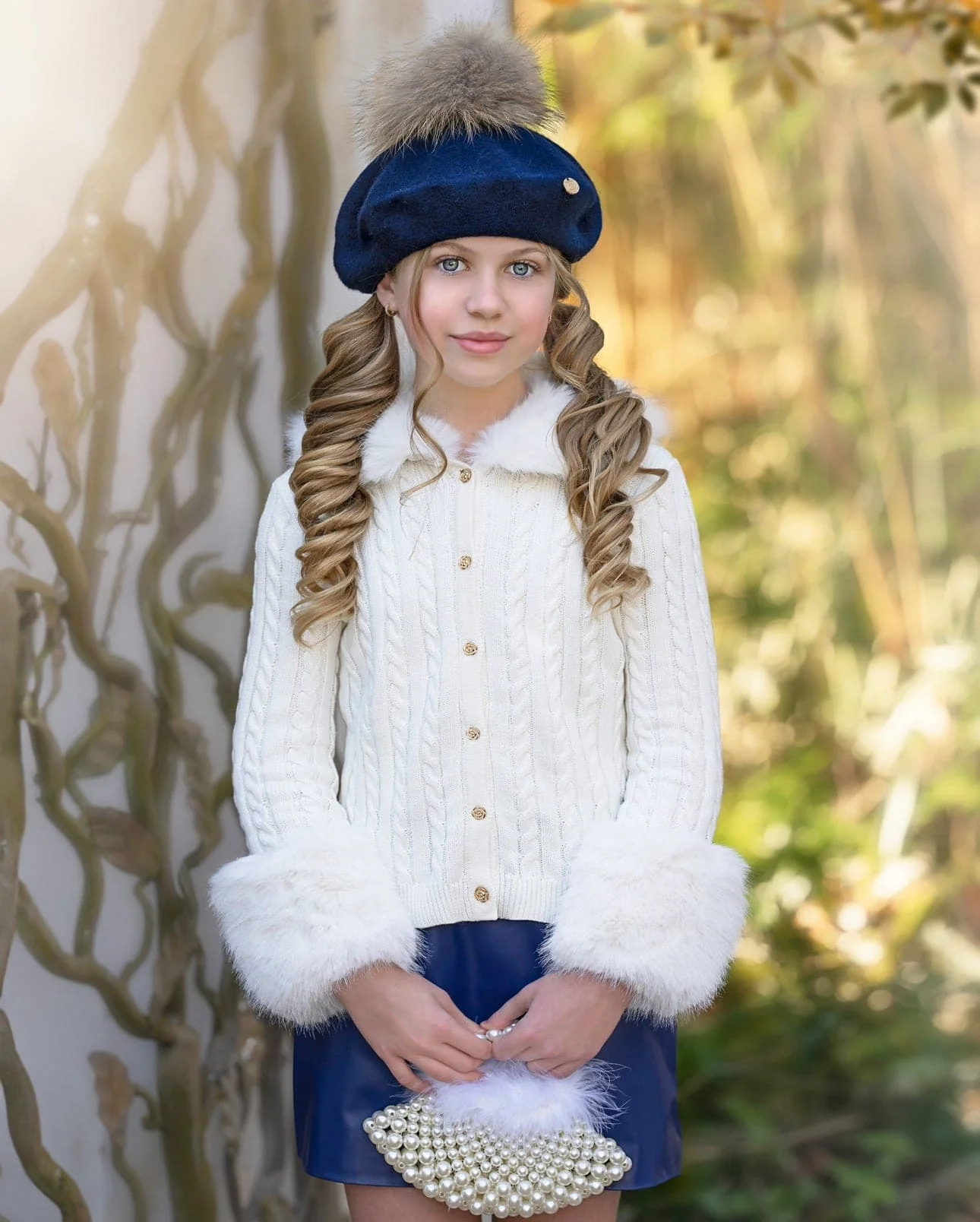 Wool Beret with Pom Pom - Image 27