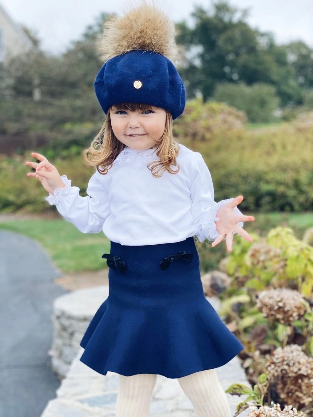 Wool Beret with Pom Pom - Image 5
