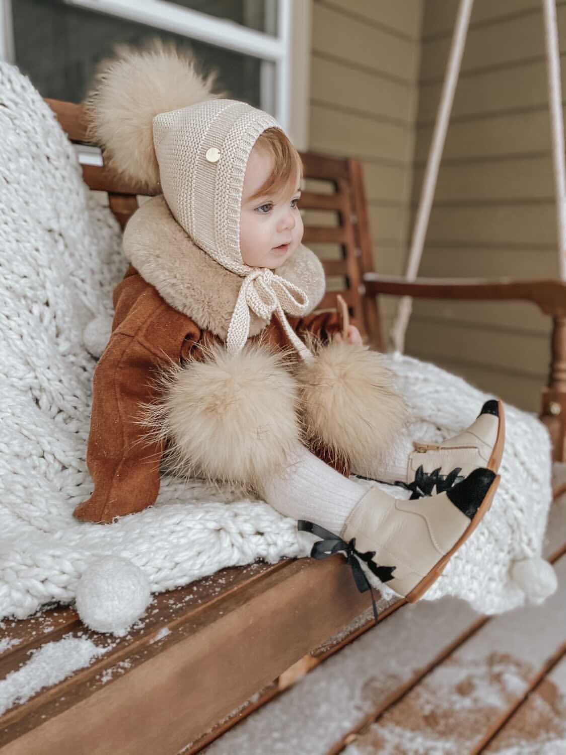 Zoe Beige and Black Leather Boots - Image 17